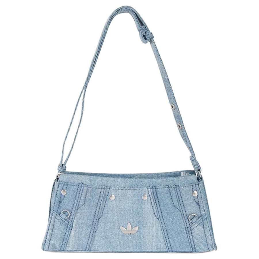Adidas Originals Polyester Handbag, Shoulder Bag Regular Women's Denim Blue