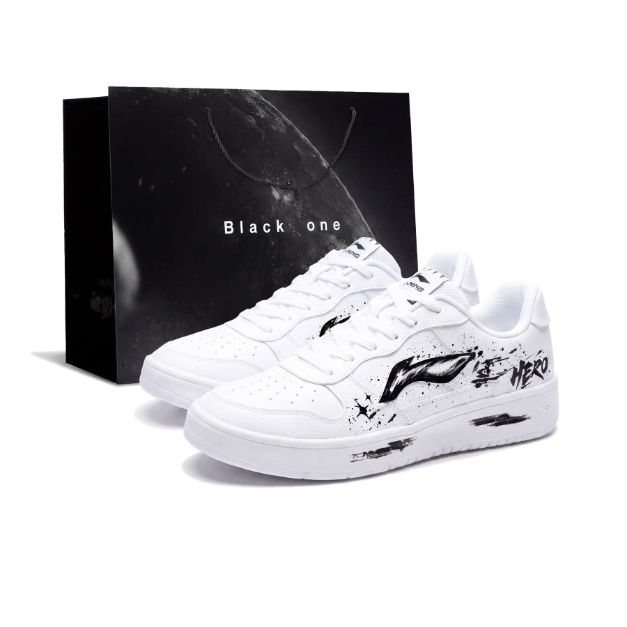 Li-Ning Li Ning Floating Boat Skateboard Shoes Unisex Low Top White, Black