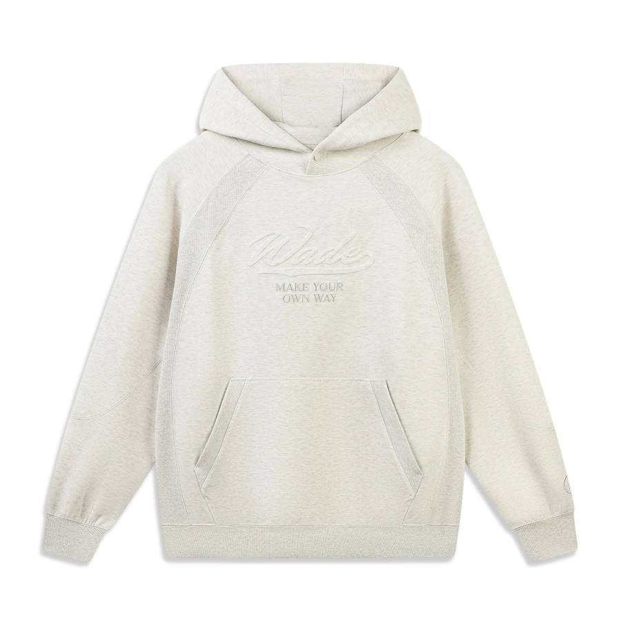 Li-Ning Li Ning Wade Sweatshirts Men's Heather Gray Tile Gray Hooded Non Detachable Moderate