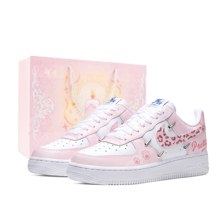 Nike Nike Air Force 107 Skateboard Shoes Unisex Low Top White/Pink