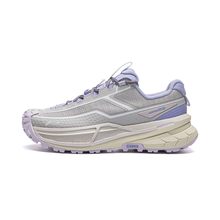 Li-Ning Li Ning Outdoor CF Tracing, Xingchuan 2 Mountaineering & Hiking Shoes Women's Low Top Moon Veil Gray/Galactic Purple