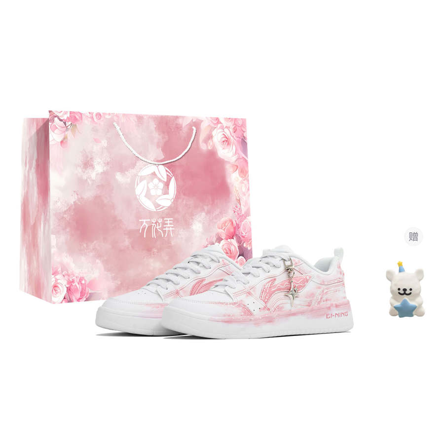 Li-Ning Li Ning Sycee Low top Skateboard Shoes Women's White Pink