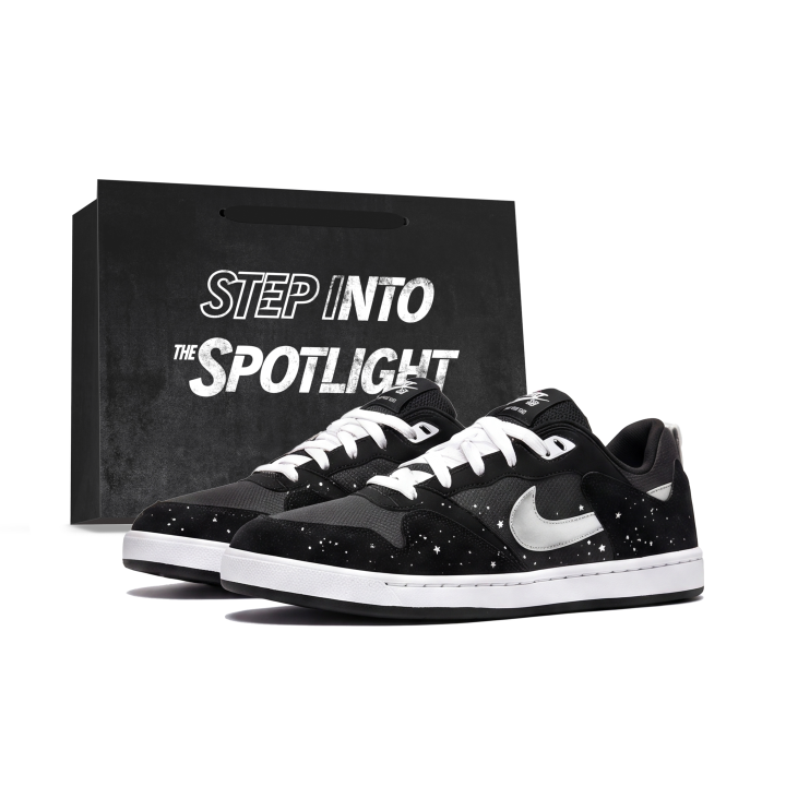 Nike Nike SB Alleyoop Skateboard Shoes Unisex Low Top Black/White/Silver