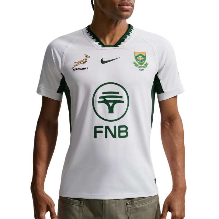 Nike Nike Rugby Jerseys Men's White/Canyon Green/Canyon Green Moderate