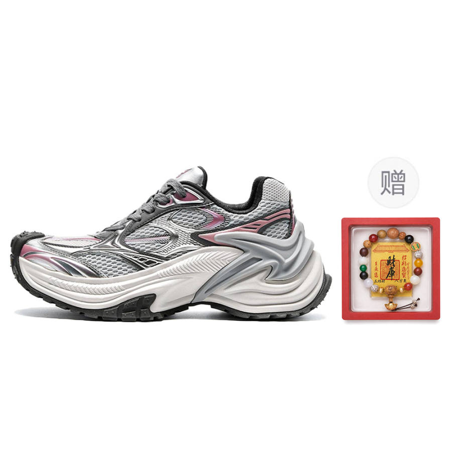 OGR Cobra Low top Casual Training Running Shoes Women's Gray Pink