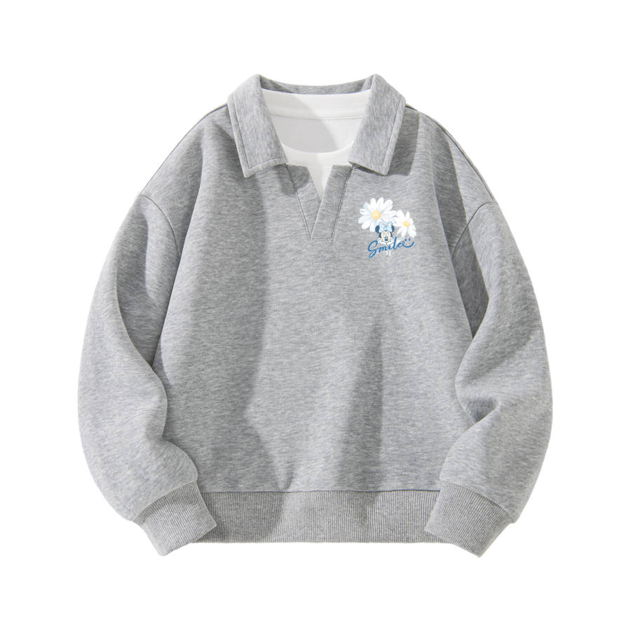 Disney Kids Sweatshirts Polo Collar Moderate Stretch