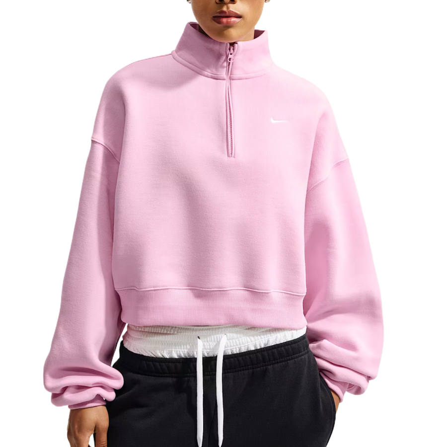 Nike Nike T Shirts Women's Pink Ascend/Set Sail Stand Collar Moderate