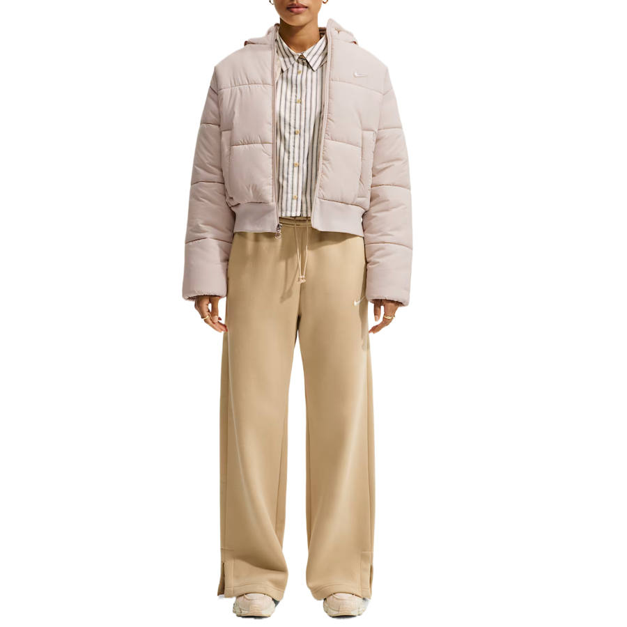 Nike Nike Puffer Jackets Women's Cream II Hooded Non Detachable Moderate