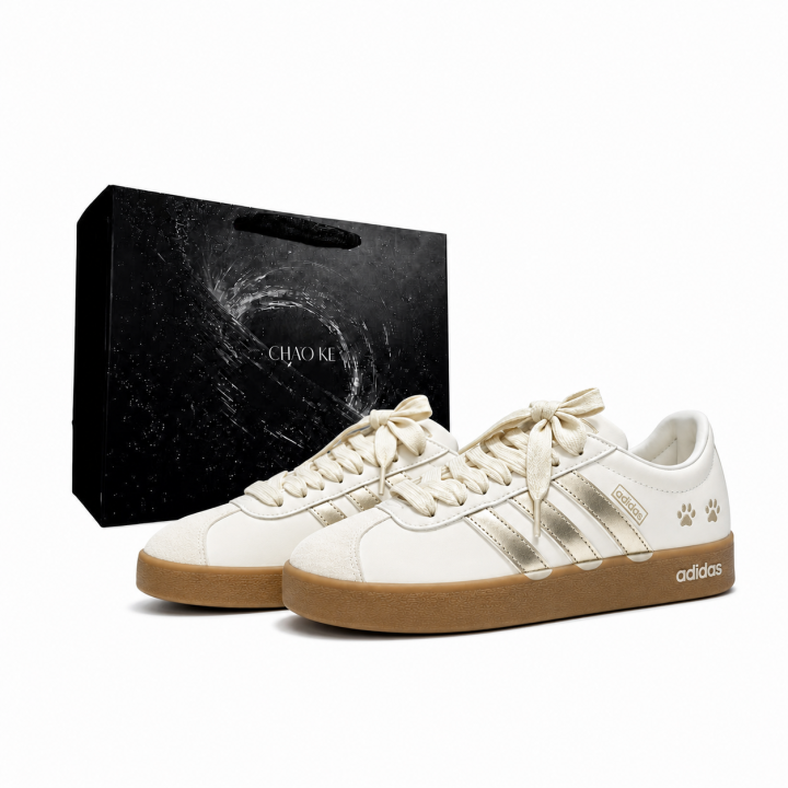 Adidas Adidas VL COURT 2.0 German Army Trainers Women's Low Top Champagne Gold