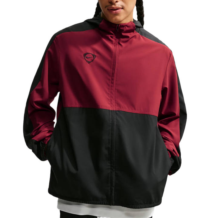 Nike Nike Jackets Men's Red/Black/Black Hooded Non Detachable Moderate