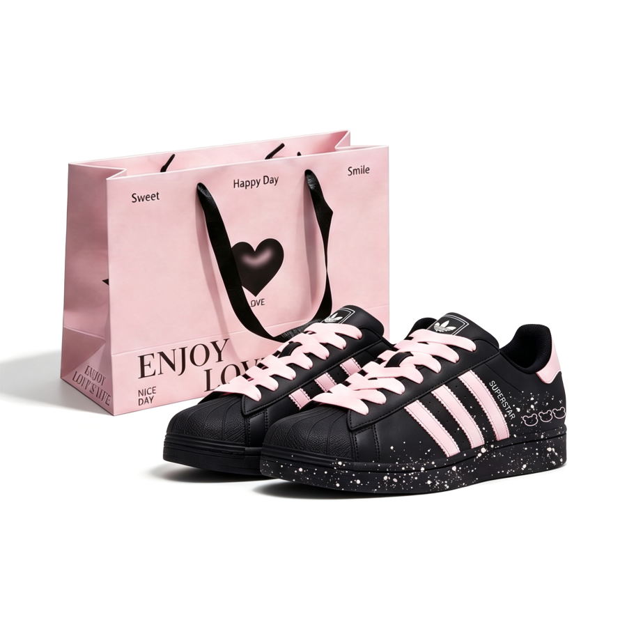 Adidas Originals Superstar 2 Skateboard Shoes Women's Low Top Pink