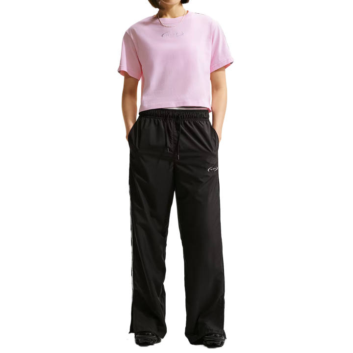 Nike Nike Sportswear Classics T Shirts Women's Pink Foam Crew Neck Moderate Straight Fit