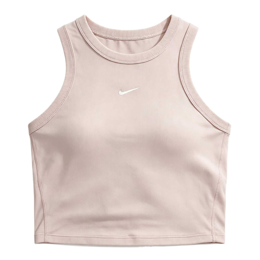 Nike Nike Dri Fit One Sleeveless Sports Shirts Women's Cream II Crew Neck