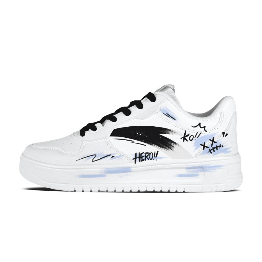ANTA Easy Skateboard Shoes Unisex Low Top White