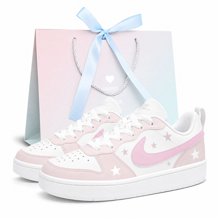 Nike Nike Court Borough Skateboard Shoes Women's Low Top Pink