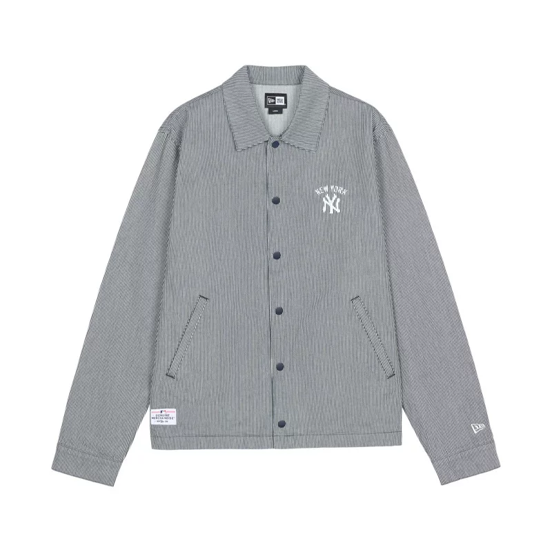 New Era Denim Shirts Unisex Ivory White Moderate Straight Fit