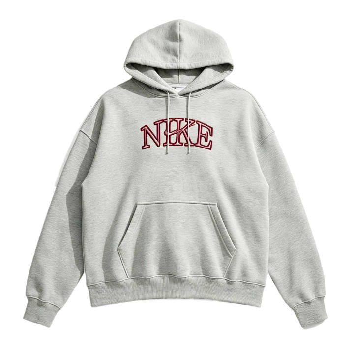 Nike Nike Sweatshirts Women's Wolf Gray/Juniper Gray/Tenacious Red Hooded Non Detachable Moderate