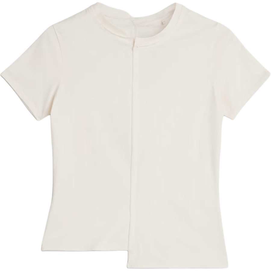 Y-3 Y 3 T Shirts Women's Pink Chalk White Crew Neck