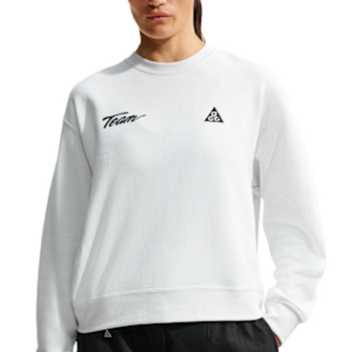 Nike Nike ACG Sweatshirts Women's Peak White/Black Crew Neck Moderate