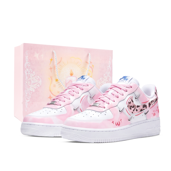 Nike Nike Air Force 107 Skateboard Shoes Unisex Low Top White/Pink