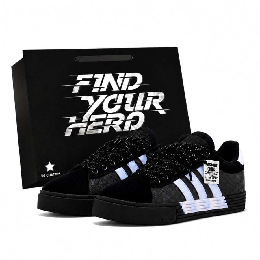 Adidas Adidas Daily 4.0 Skateboard Shoes Unisex Low Top Black/Blue/White