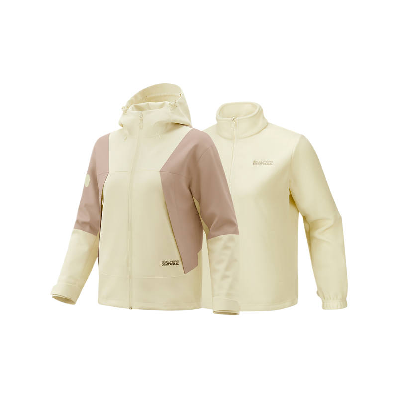 Skechers Windbreaker Jackets Women's Vintage White 01QZ Hooded Non Detachable Moderate