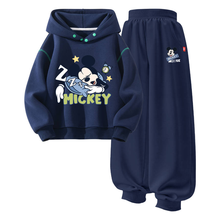 Disney Kids Casual Sportswear Hooded Non Detachable Moderate Stretch Breathable
