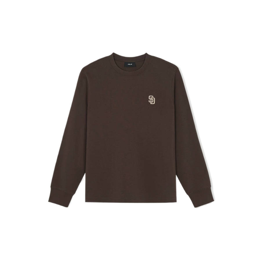MLB T Shirts Unisex San Diego Padres/Dark Brown Crew Neck Moderate