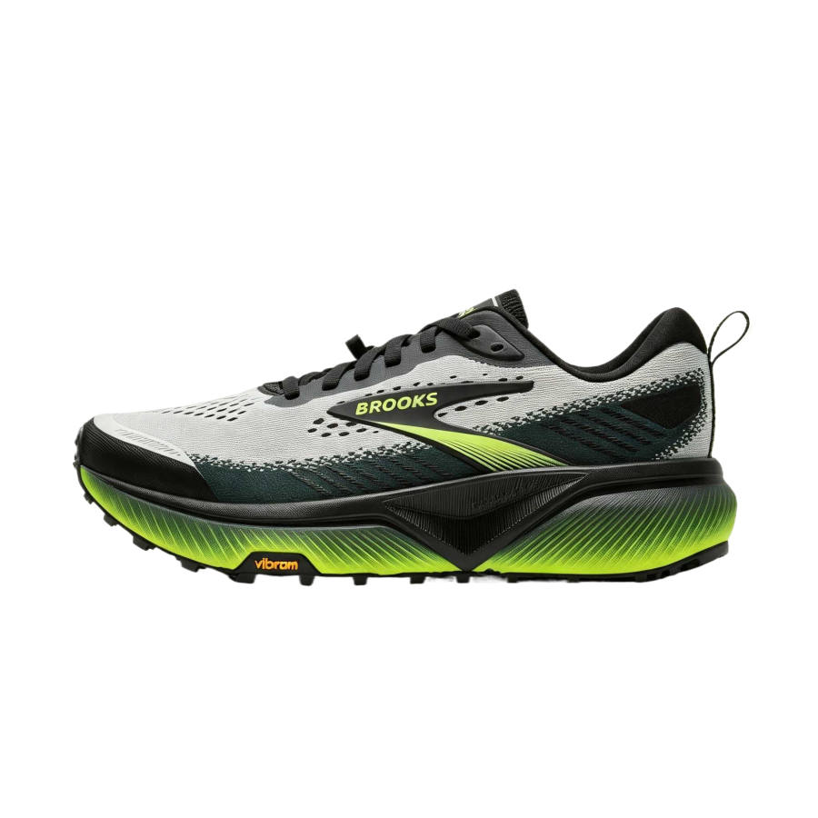 Brooks Cascadia 20 Trail Running Shoes Men's Low Top Gray/Black/Night Lifestyle