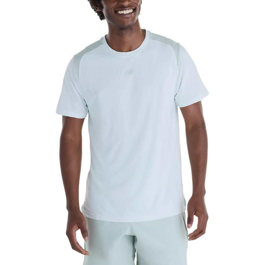 New Balance New Balance Tournament Tennis Tops Men's Mint Water Crew Neck Moderate