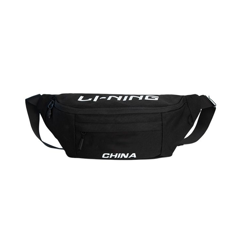 Li-Ning Li Ning Polyamide Shoulder Bag, Crossbody Bag, Sling Bag, Backpack, Fanny Pack Unisex Black/White