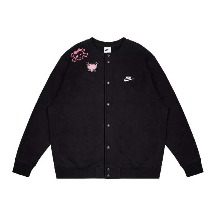 Nike Nike Sportswear Sweatshirts Unisex Black Baseball Collar Moderate