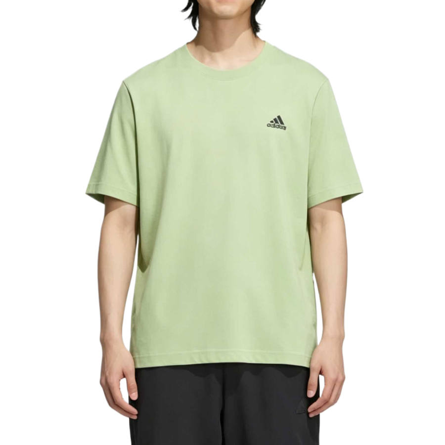 Adidas Adidas T Shirts Unisex Mystic Yellow Green Crew Neck Moderate