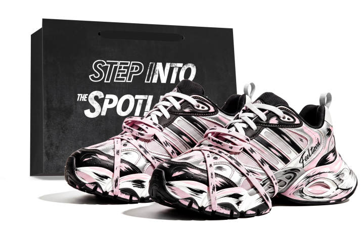 Adidas Adidas XLG Chunky Sneakers Unisex Low Top Pink/White/Black