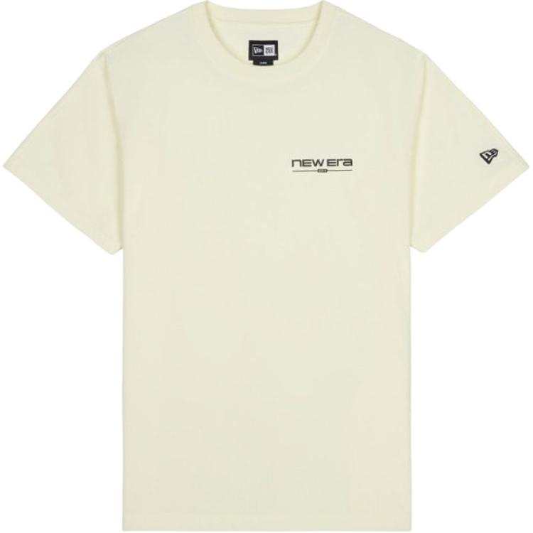 New Era T Shirts Unisex Beige Apricot Crew Neck Straight Fit