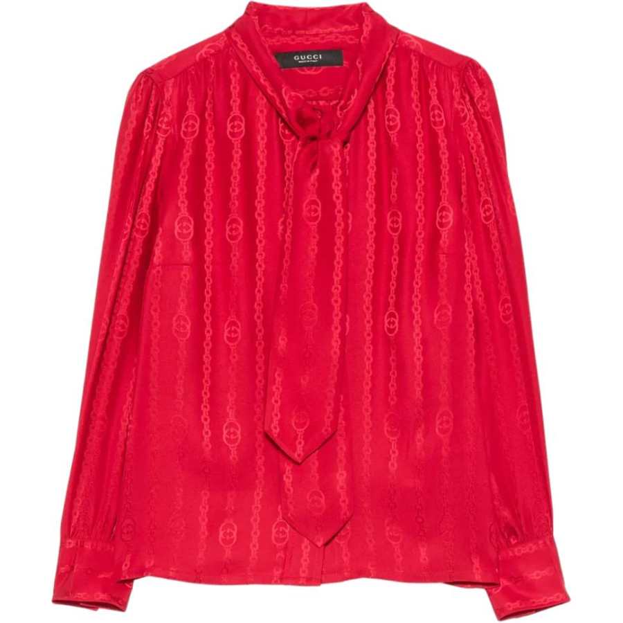GUCCI T Shirts Unisex Red Moderate Straight Fit