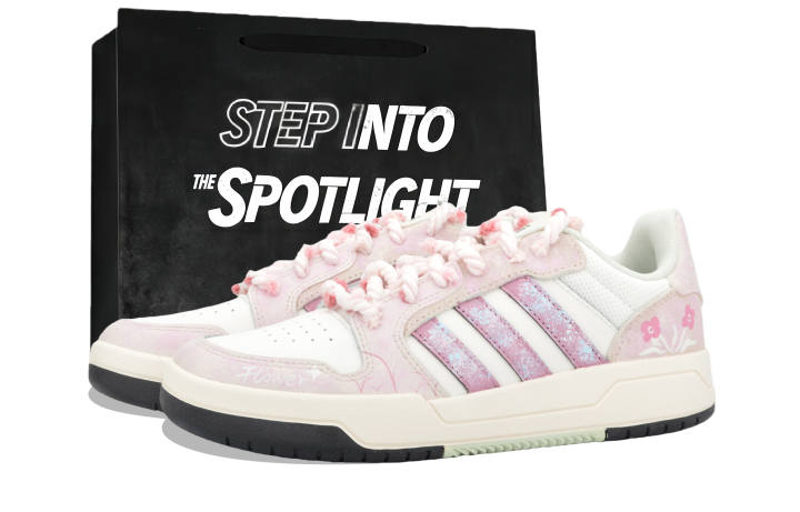 Adidas Adidas ENTRAP Skateboard Shoes Unisex Low Top Pink/White
