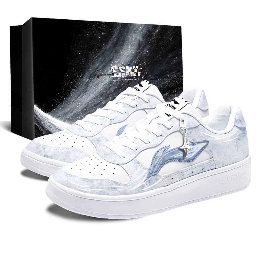 Li-Ning Li Ning Floating Boat Skateboard Shoes Men's Low Top Blue/White