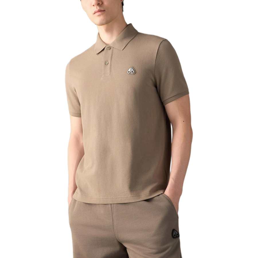 Moose Knuckles Polo Shirts Men's Ash Polo Collar Moderate Other