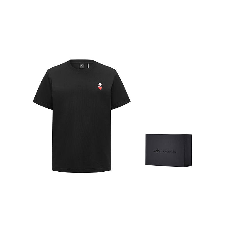 Moose Knuckles Qixi Festival Limited Collection T Shirts Men's Crew Neck Moderate Straight Fit