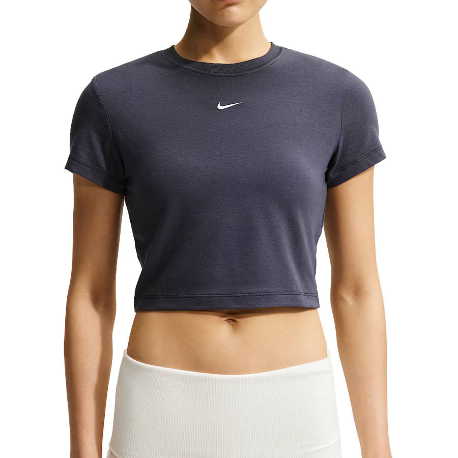 Nike Nike Sportswear T Shirts Women's Iron Gray/Sail Gray Crew Neck