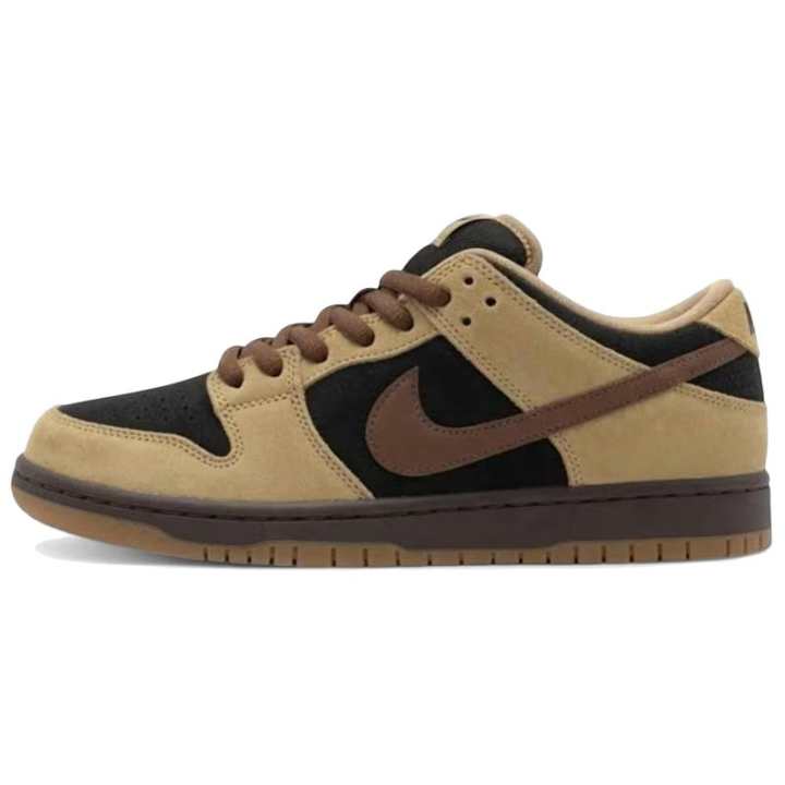 Nike Nike Dunk Skateboard Shoes Unisex Low Top Hazelnut/Light Chocolate/Black/Burgundy Gray
