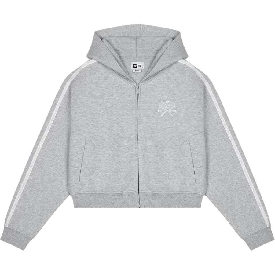 New Era Jackets Women's Gray Hooded Non Detachable Moderate