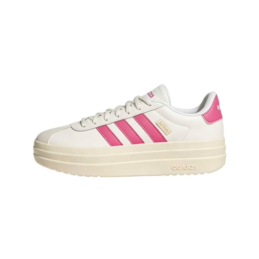 Adidas Adidas VL Court Training Shoes Women's Low Top Ecru/Two Tone Magenta/Gold Metallic