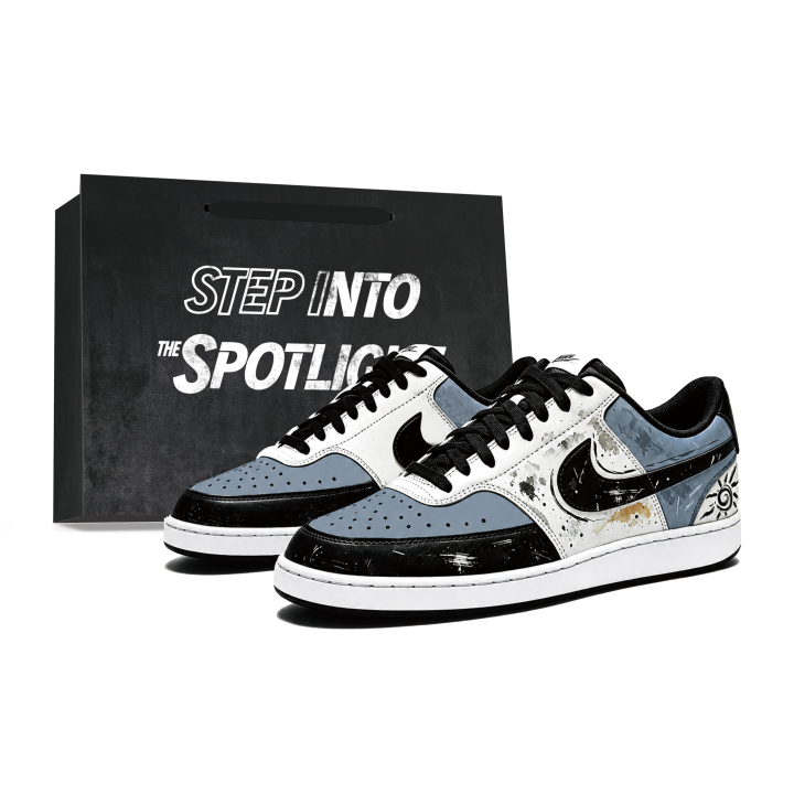Nike Nike Court Vision Low Skateboard Shoes Unisex Low Top Haze Gray
