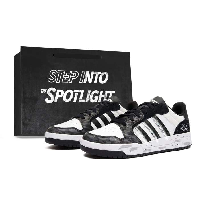 Adidas Adidas ENTRAP Skateboard Shoes Unisex Low Top Black/White