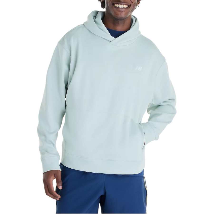 New Balance New Balance Tournament Sweatshirts Men's Silver Moss Hooded Non Detachable Moderate