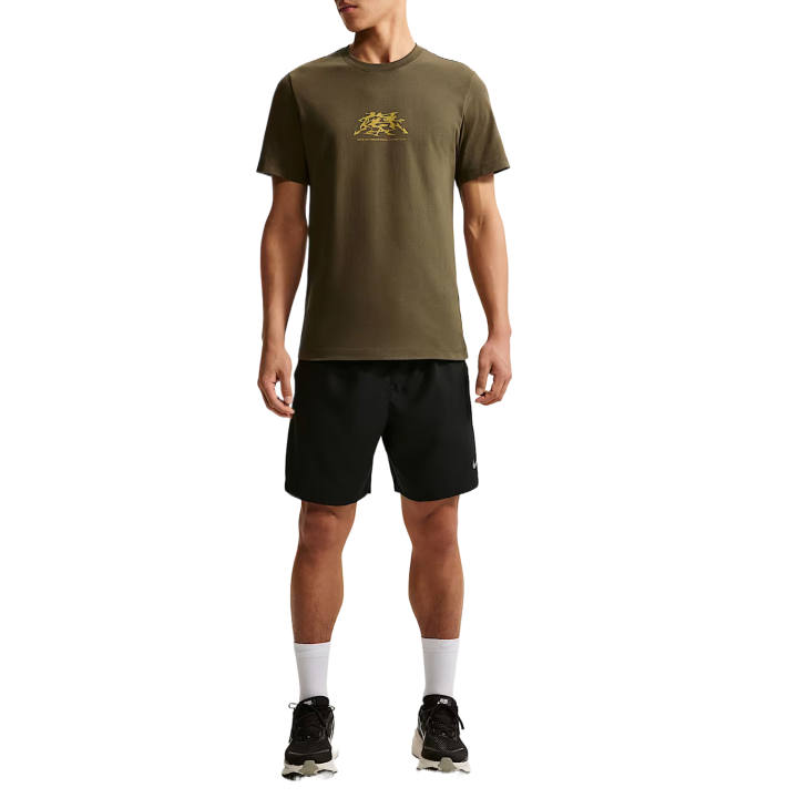 Nike Nike T Shirts Men's Dark Hazelnut Crew Neck Moderate