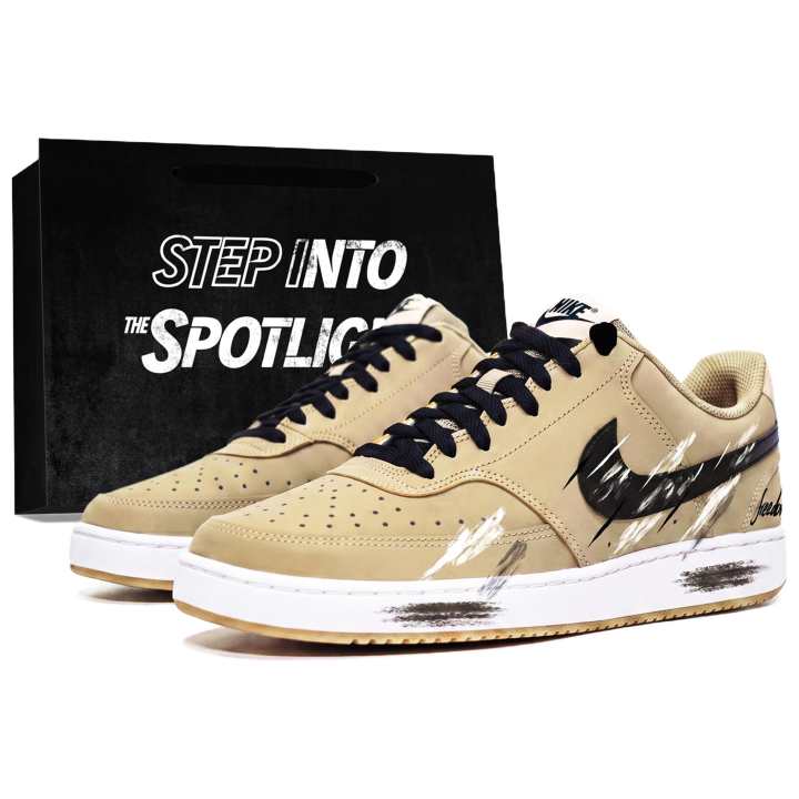 Nike Nike Court Vision Low Skateboard Shoes Men's Low Top Brown
