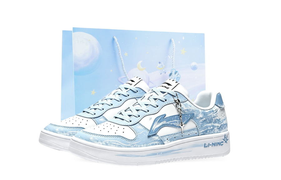 Li-Ning Li Ning Floating Boat Skateboard Shoes Unisex Low Top White/Blue